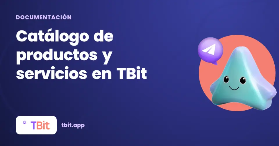 Catalogue de produits et services dans TBit